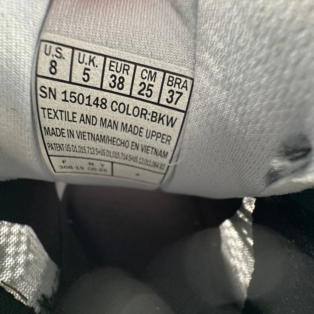 Skechers Skech-Air Element 2.0 Shoes Womens 8 Black White Hands Free Slip-in NEW